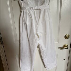 Zara White Paperbag Style Pant